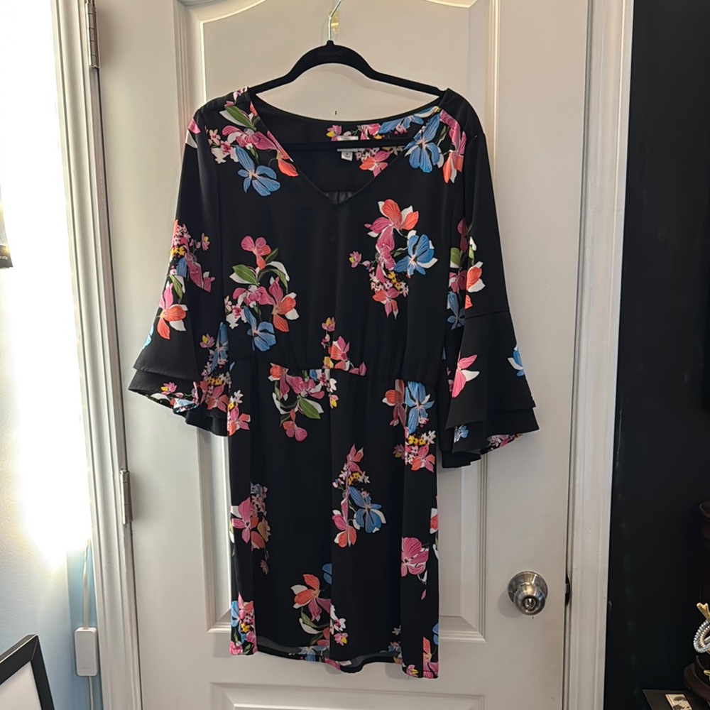 a new day Black Floral Dress